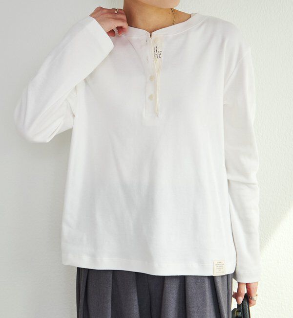  「スムース起毛2WAYヘンリーネックカットソー」|プルオーバー|