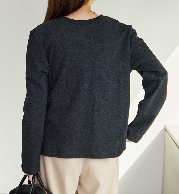  「スムース起毛2WAYヘンリーネックカットソー」|プルオーバー|