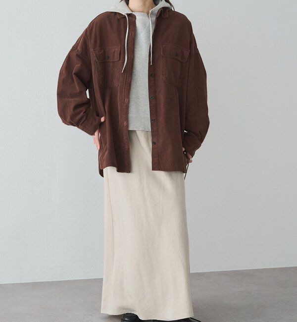  「スウェットライクダブルジャガードニットパーカー」|パーカー|