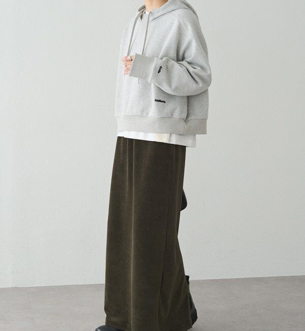  「裏起毛スウェットショートパーカー」|プルオーバー|