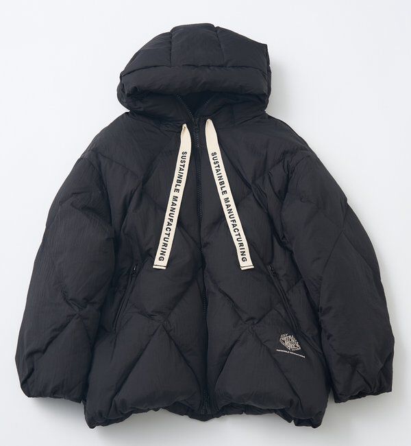  「リサイクルダウンジップアップフードジャケット」|テーラードジャケット|