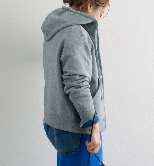  「ダブルジップ裏毛スウェットパーカー」|パーカー|