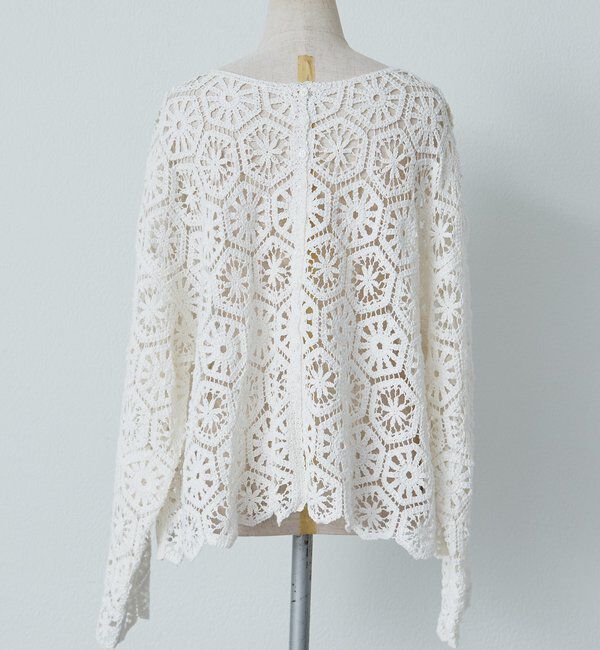  「【リバイバル】カギ針編み風2WAYカーディガン」|カーディガン|