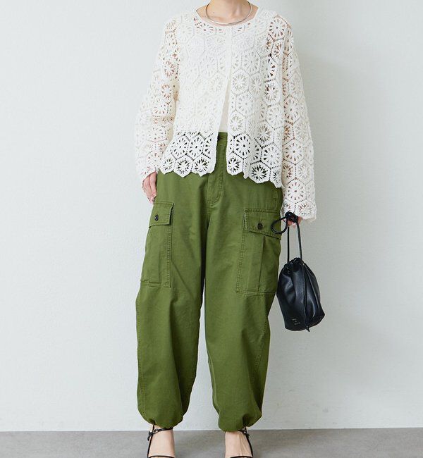  「【リバイバル】カギ針編み風2WAYカーディガン」|カーディガン|