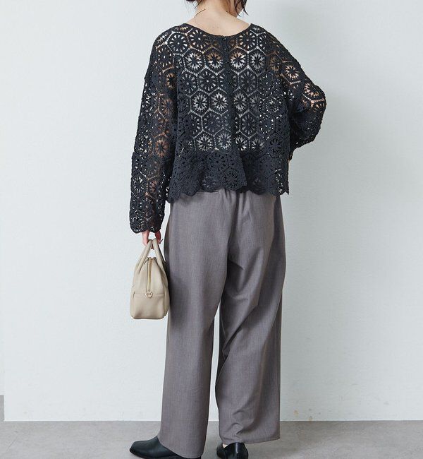  「【リニューアル】ツータックウエストゴムストレッチパンツ」|その他|