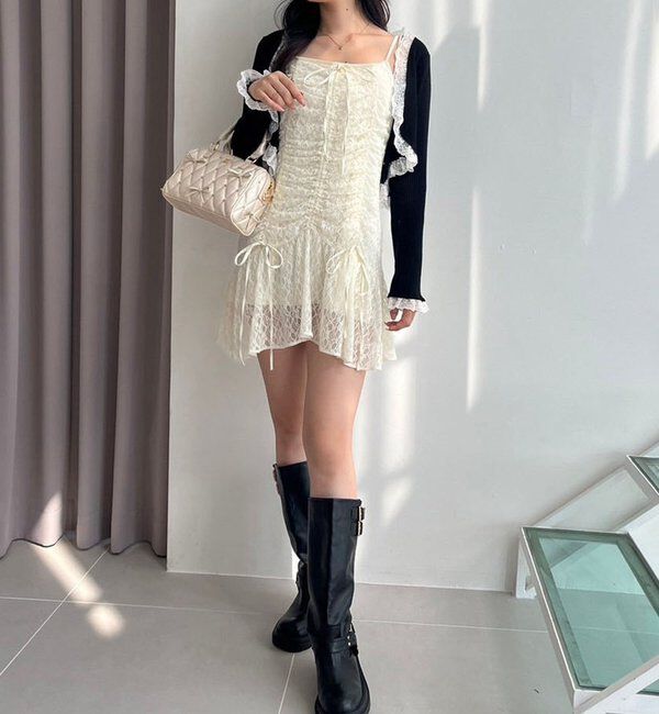  「【リバイバル】リボンビジューボストンバッグ」|ショルダー・メッセンジャー|