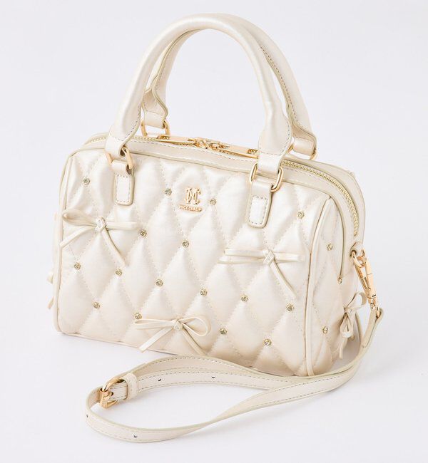  「【リバイバル】リボンビジューボストンバッグ」|ショルダー・メッセンジャー|