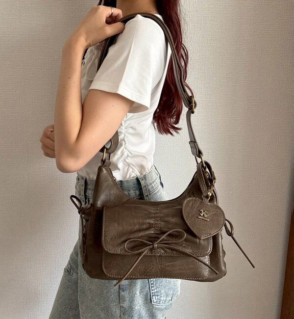  「【ペットボトルが入る！】ミラー付きドロストバック」|ショルダー・メッセンジャー|