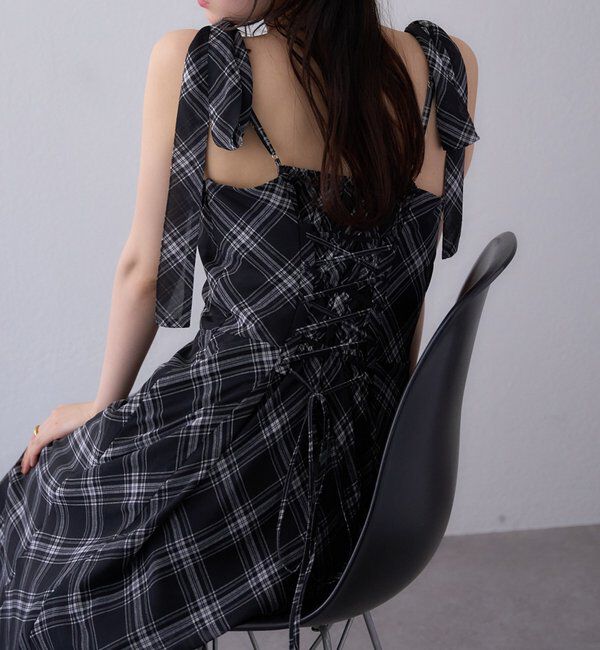  「【新色追加】着痩せ効果抜群/マイナス5キロ見えキャミワンピ」|ワンピース|