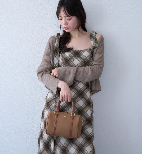  「【新色追加】着痩せ効果抜群/マイナス5キロ見えキャミワンピ」|ワンピース|