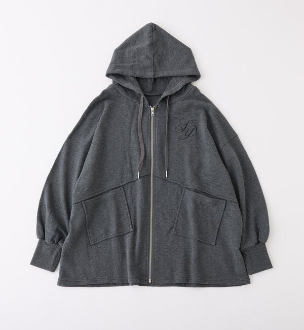 「【WEB限定】ビッグシルエットジップパーカー／裏毛」|プルオーバー|