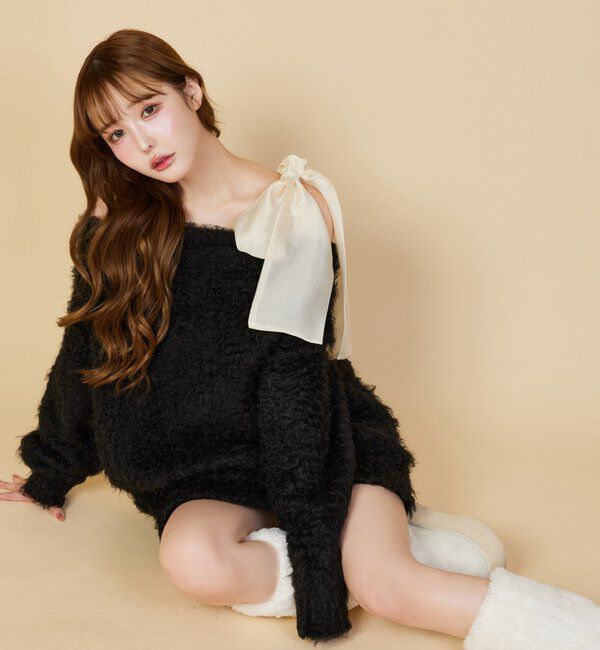  「メリーカールチュニックニット」|ニット・セーター|