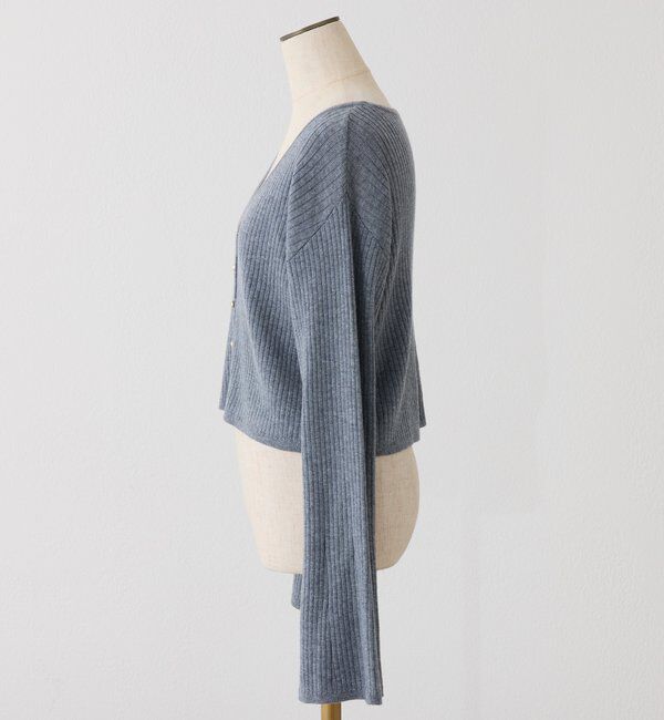 「ベル袖リブカーデ」|ニット・セーター|