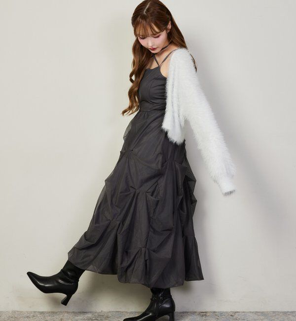  「milkyフェザーショートカーデ」|ニット・セーター|