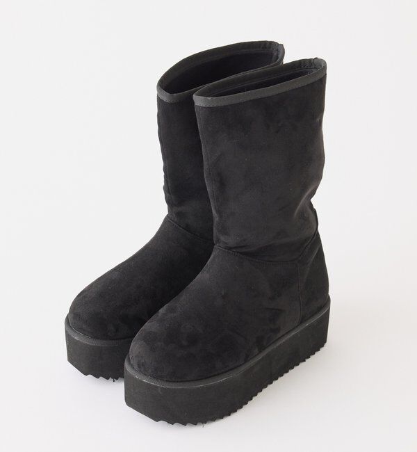  「2wayフェイクムートンブーツ／黒」|その他|