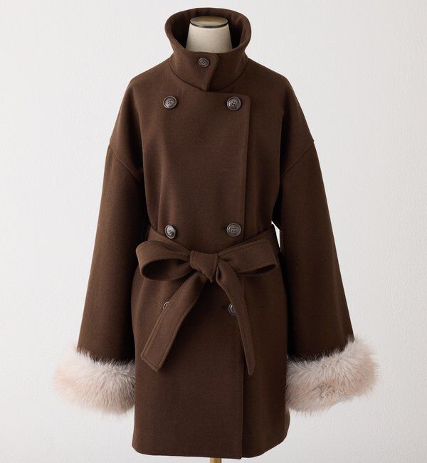  「3WAY衿袖ファーミドルコート」|その他|