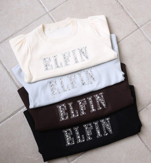  「キラキラビジューロゴニット」|ニット・セーター|