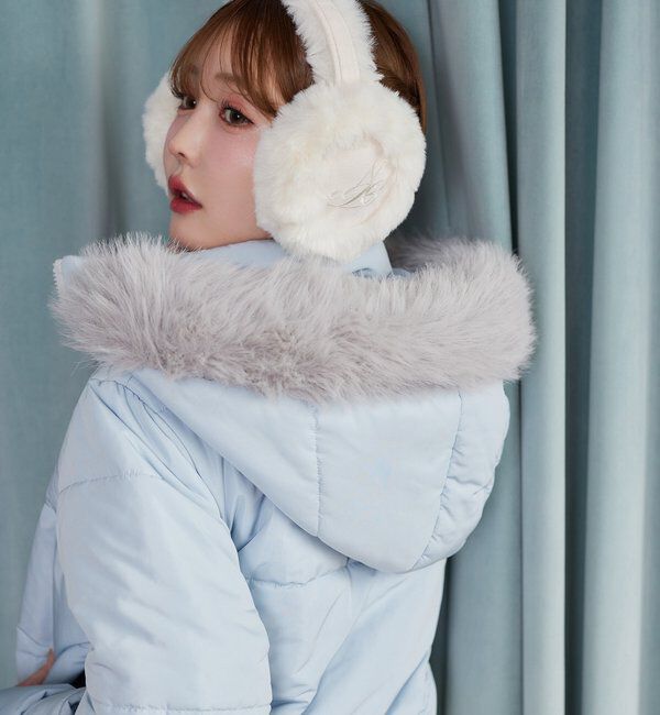  「ファー付きショートフェイクダウン」|ダウンベスト・ベスト|