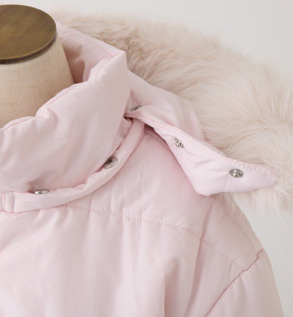  「ファー付きショートフェイクダウン」|ダウンベスト・ベスト|