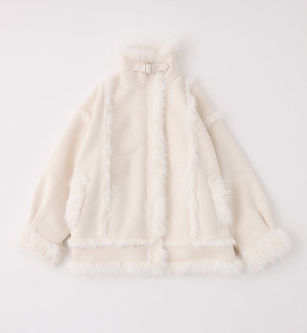  「フェイクムートンロングジャケット」|ダウンベスト・ベスト|