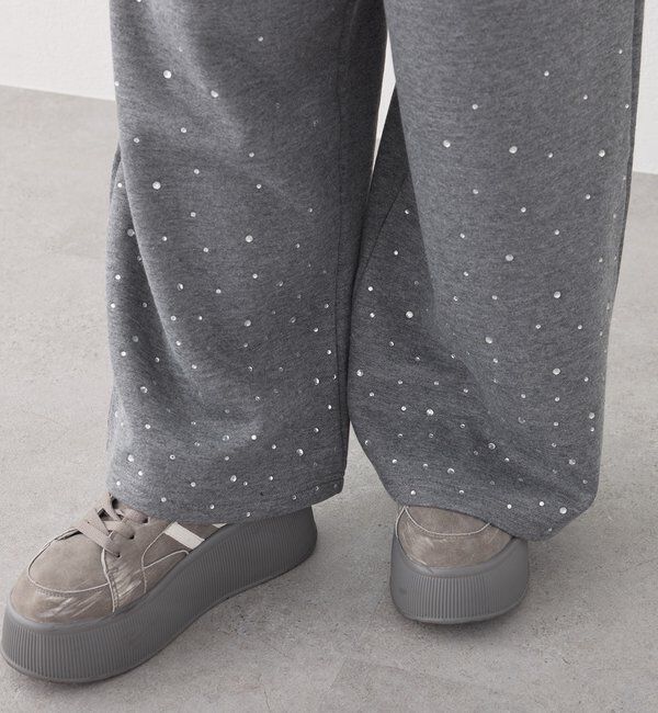  「【セットアップ可能】ビジューカットパンツ」|その他|