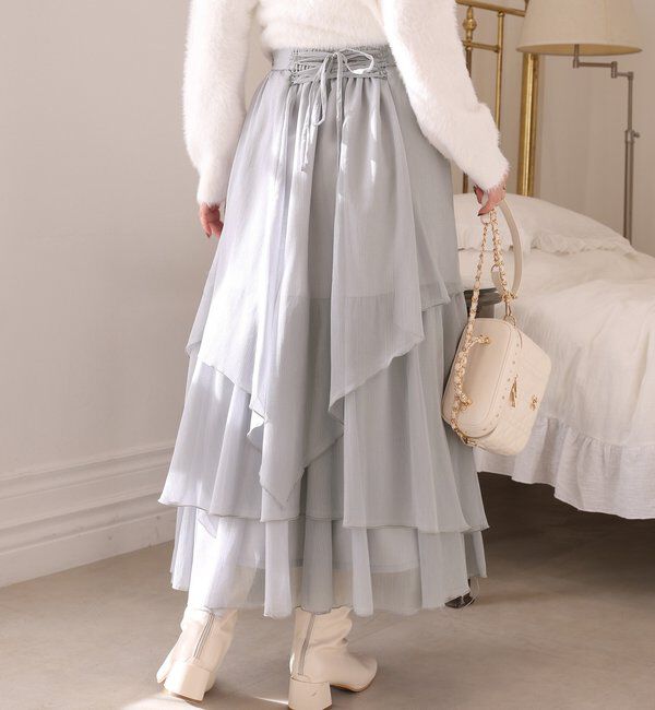  「ティアードロングスカート」|スカート|