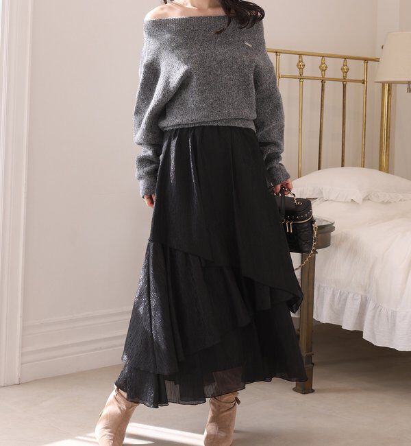  「ティアードロングスカート」|スカート|