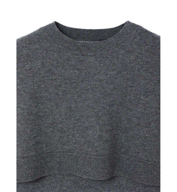 mizuiro ind「mizuiro ind ショートポンチョ」|ベスト・ジレ|