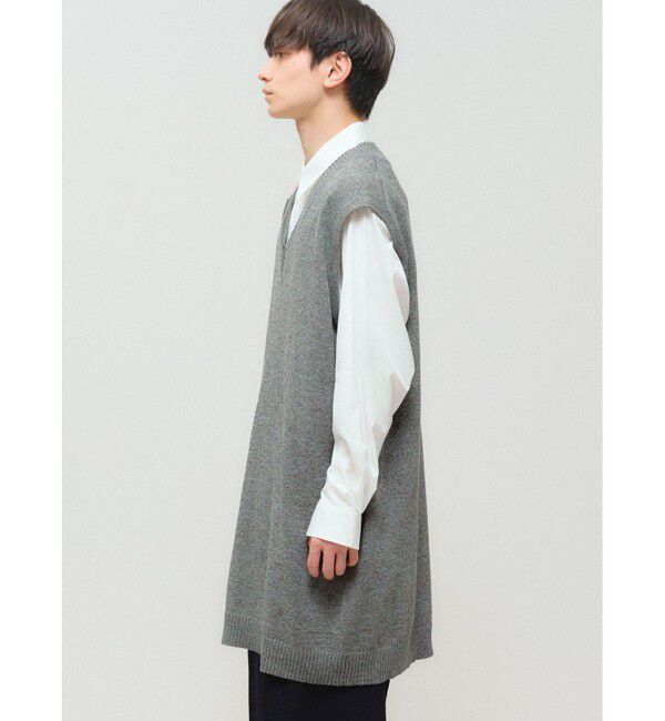 MIDIUMISOLID「MIDIUMISOLID 和紙ウールビッグベスト」|ベスト・ジレ|