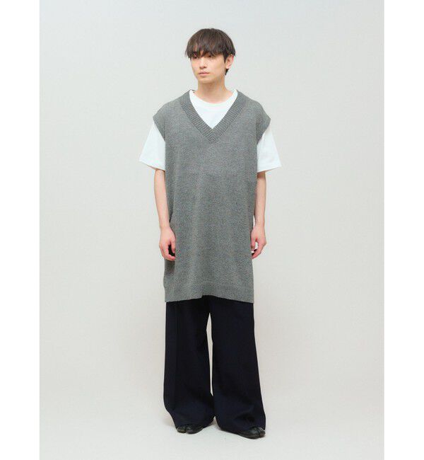 MIDIUMISOLID「MIDIUMISOLID 和紙ウールビッグベスト」|ベスト・ジレ|