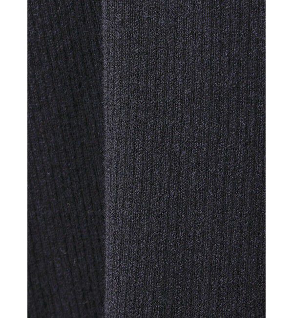 mizuiro ind「mizuiro ind ボタン付きリブハイネックプルオーバー」|ニット・セーター|