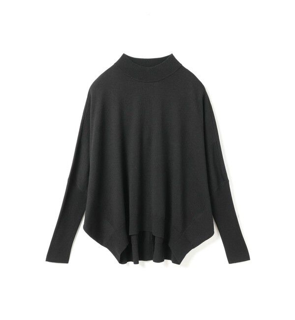 mizuiro ind「mizuiro ind コクーンリブスリーブプルオーバー」|ニット・セーター|ブラック