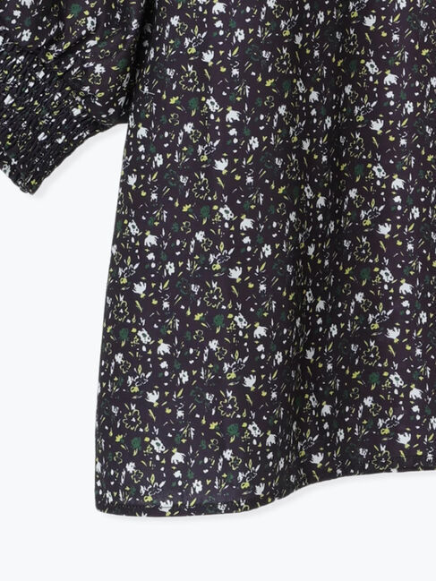 Lugnoncure「無地/柄アソート袖口シャーリングブラウス」|シャツ・ブラウス|