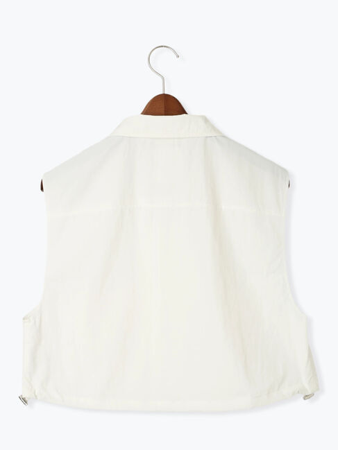 Te chichi TERRASSE「ナイロンショートベスト」|ダウンベスト・ベスト|