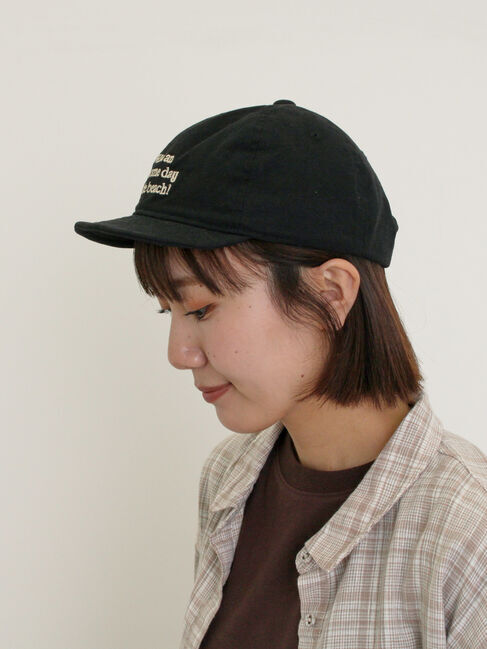 Samansa Mos2「【消臭効果】ロゴ刺繍キャップ」|その他|ブラック