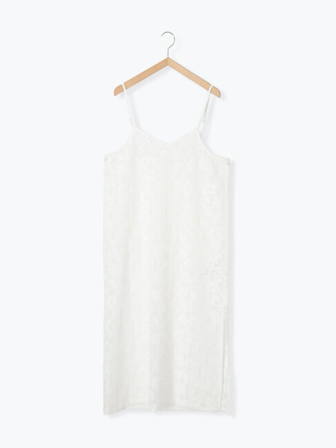 Samansa Mos2 blue「メッシュレースキャミワンピース」|ワンピース|