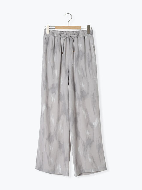 Samansa Mos2 blue「【接触冷感】水彩柄イージーパンツ」|その他|