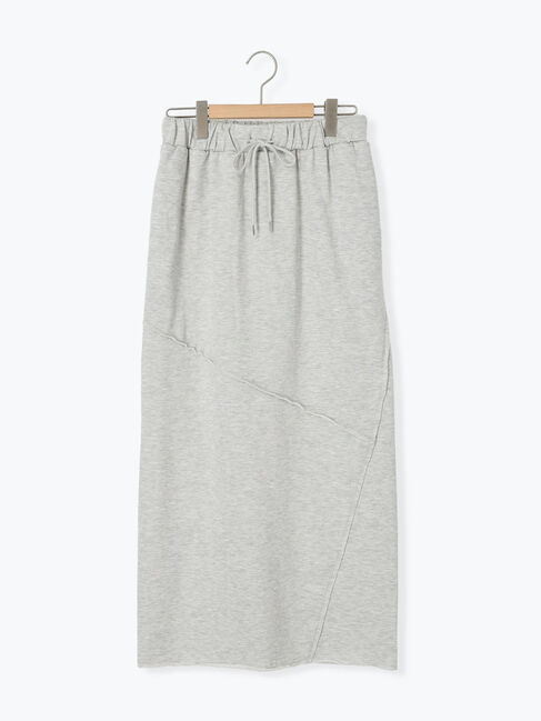 Samansa Mos2 blue「◎裏毛切替ナロースカート」|スカート|