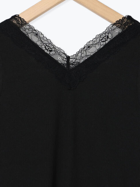 Samansa Mos2 blue「前後2way幅広レースタンク」|Tシャツ・カットソー|