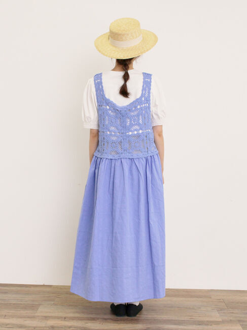 Samansa Mos2「【S/Mサイズ】かぎ針編み風ビスチェワンピース」|ワンピース|