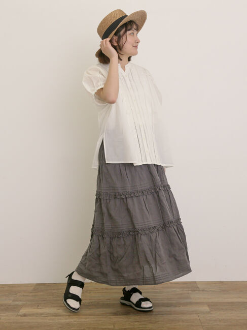 Samansa Mos2「フリルティアードスカート」|スカート|