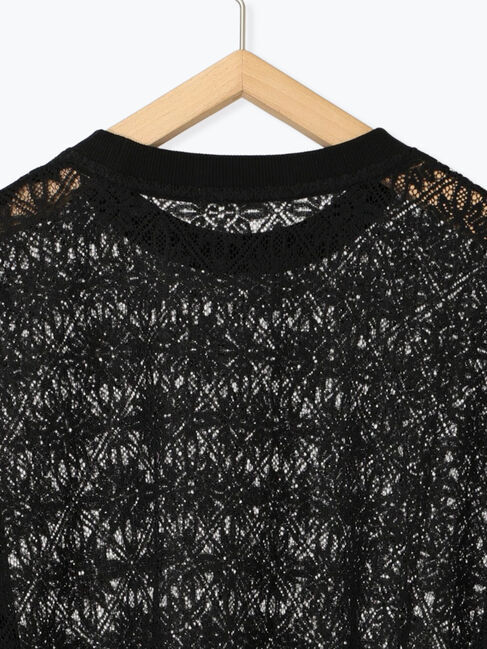 Samansa Mos2 blue「レースTシャツ」|Tシャツ・カットソー|