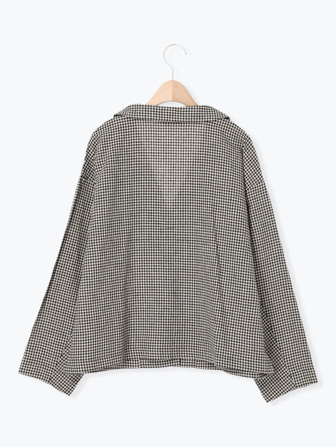 Samansa Mos2「【Cross&times;Linen】ショールカラージャケット」|その他|