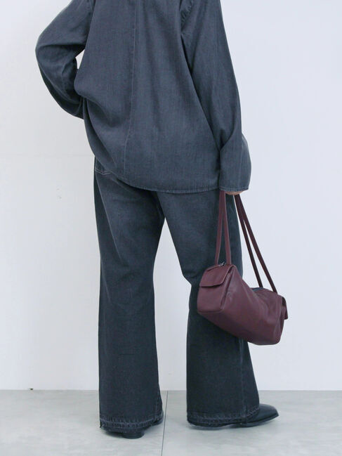 Samansa Mos2 blue「【ECO DENIM 】 フレアパンツ」|その他|