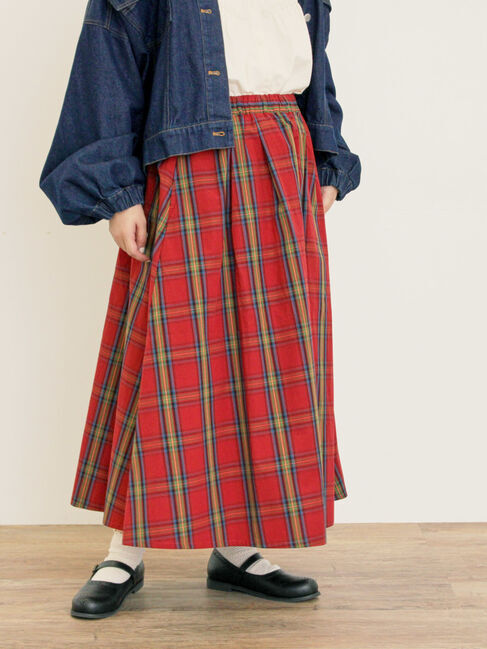 Samansa Mos2「柄アソートタックスカート」|スカート|