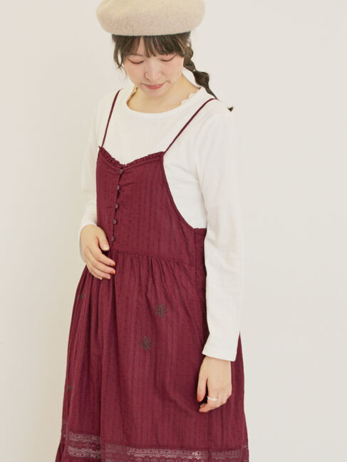 Samansa Mos2「スラブ天竺ベーシックインナー」|Tシャツ・カットソー|