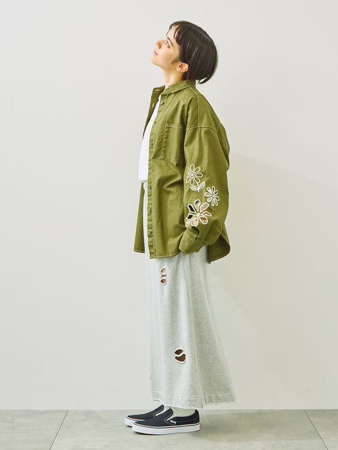 SM2「裏毛ダメージ加工ナロースカート」|スカート|