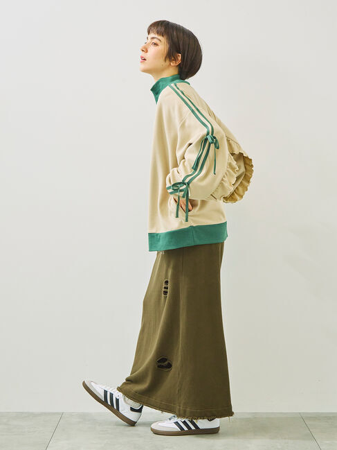 SM2「裏毛ダメージ加工ナロースカート」|スカート|