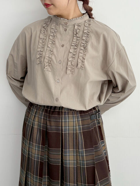 SM2「フリルブラウス」|シャツ・ブラウス|ベージュ