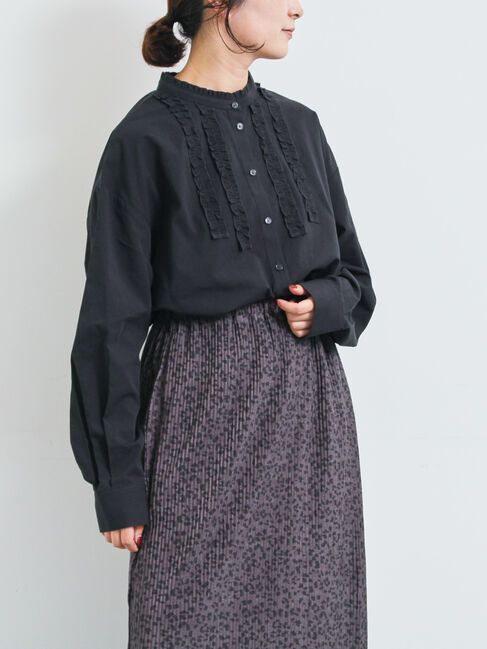 SM2「フリルブラウス」|シャツ・ブラウス|チャコールグレー